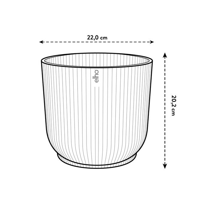 vibes fold rond 22cm zijdewit